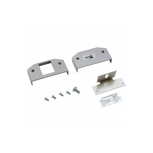 Satin Aluminum Base Cover Plate Package for 1295 Rim Panic Exit Device